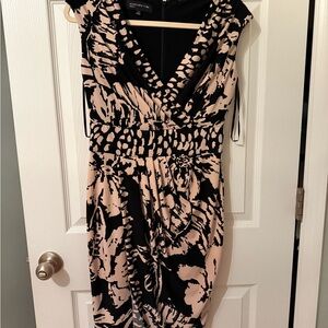 Black and Cream Patterned Dress